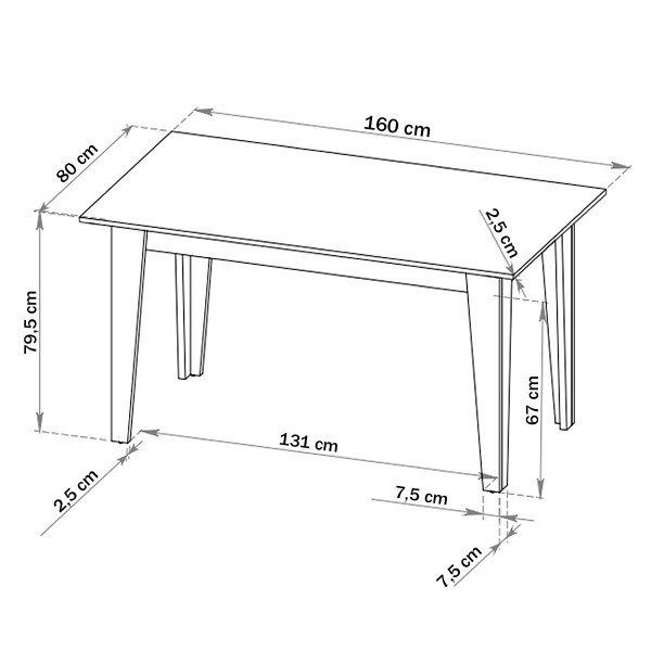 Mesa De Jantar Lugares Virtus Mel Blonde P Rola Viero M Veis