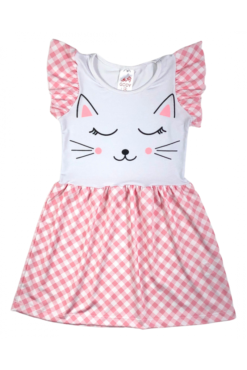 Vestido Infantil Xadrez em Oferta