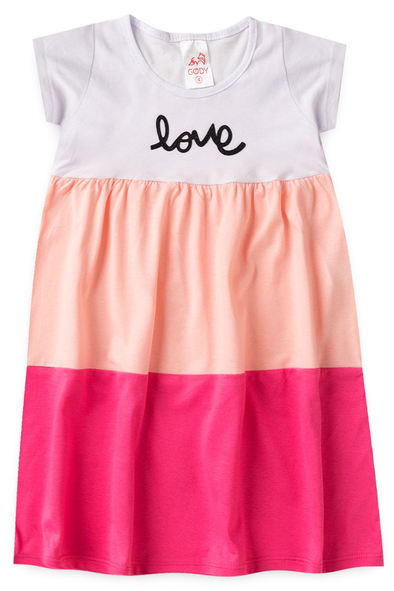 Vestido hot sale love infantil