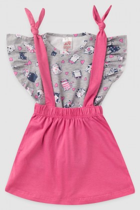 Pijama Alcinha Rosa Bulldog Dream c/ Shorts Pink de Bulldog