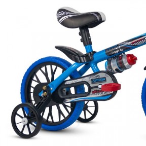 Bicicleta Infantil Veloz Nathor Aro 12 Menino 2 A 5 Anos Azul