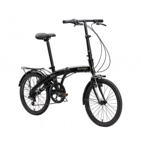 Bicicleta Dobrável Durban Eco+ 6 Velocidades Portátil Preta