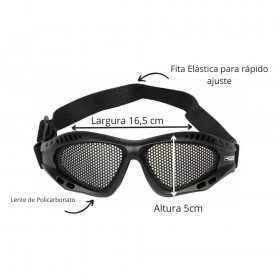óculos de Proteção Airsoft Nautika Kobra Preto