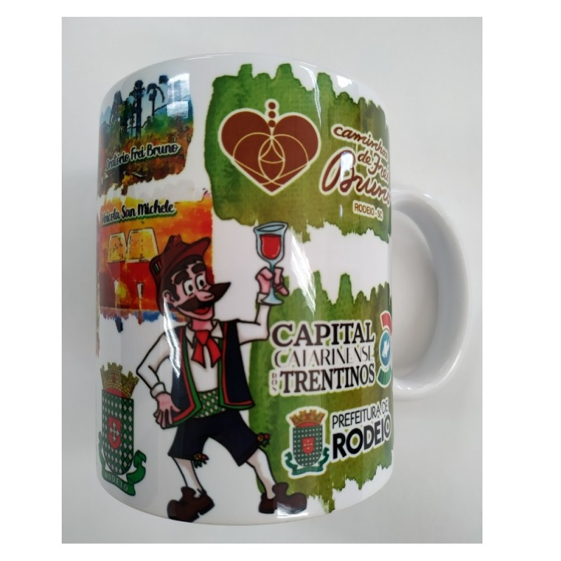 Caneca São Benedito em Cerâmica 325ml