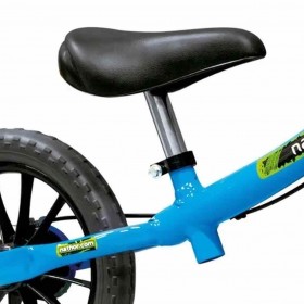 Bicicleta de Equilíbrio Balance Bike sem Pedal Nathor Azul
