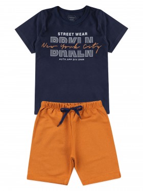 Conjunto Infantil Menino Camiseta Bermuda Brkln
