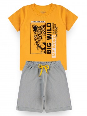 Conjunto Infantil Menino Camiseta Bermuda Big Wild