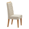 Mesa de Jantar Retangular Empire com 4 Cadeiras Iza Mel/Bege/Vd Off White - Casa Giulia