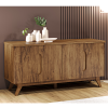Buffet 4 Portas 2 Prateleiras Internas Vintage Imbuia - Casa Giulia