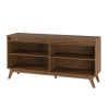Buffet 4 Portas 2 Prateleiras Internas Space Imbuia/Off White - Casa Giulia