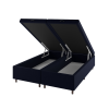 Base Box Bau King Size Cairo (43x193x203cm) Turkey Azul - Casa Giulia