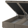 Base Box Bau Queen Size Cairo (43x158x198cm) Perola - Casa Giulia