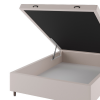 Base Box Bau Casal Cairo (43x138x188cm) Turkey Creme - Casa Giulia