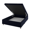 Base Box Bau Casal Cairo (43x138x188cm)  Turkey Azul - Casa Giulia