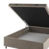 Base Box Bau Casal Cairo (43x138x188cm) Perola - Casa Giulia