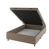 Base Box Bau Casal Cairo (43x138x188cm) Tabaco - Casa Giulia