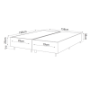 Base Box Queen Size Class (38x158x198cm) Turkey Azul - Casa Giulia