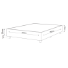 Base Box Casal Class (38x138x188cm) Cobre - Casa Giulia