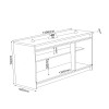 Buffet 3 Portas 1 Prateleira com Moldura Royal Imbuia - Casa Giulia