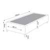 Base Box Solteiro Class (38x88x188cm) Tabaco - Casa Giulia