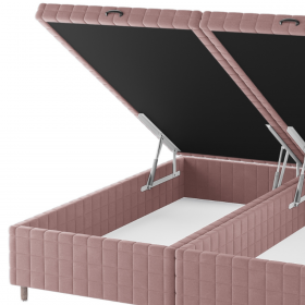 Base Box Bau King Size Ravena (43x193x203cm) Turkey Rose - Casa Giulia