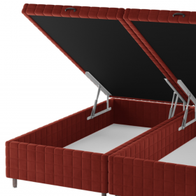 Base Box Bau Queen Size Ravena (43x158x198cm) Cobre - Casa Giulia