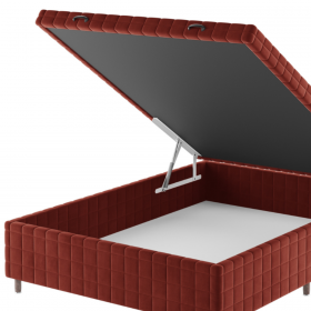 Base Box Bau Casal Ravena (43x138x188cm) Cobre - Casa Giulia