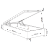 Base Box Bau Casal Ravena (43x138x188cm) Turkey Rose - Casa Giulia