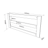 Buffet 3 Portas 1 Prateleira com Moldura Royal Mel/Off White - Casa Giulia