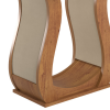 Mesa de Jantar Retangular Isis 1,20x80 Mel/Blonde/Veludo Pastel - Casa Giulia