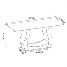 Mesa de Jantar Retangular Isis 1,20x80 Mel/Blonde/Veludo Pastel - Casa Giulia