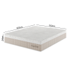 Colchão Terapêutico e Massageador Mola Ensacada King Size 34x193x203cm Jupiter Rustico Palha - Casa Giulia