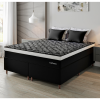 Colchão Mola Ensacada Queen Size 26x158x198cm  Carbono Preto - Casa Giulia