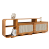 Rack para TV de Até 75 Polegadas 180cm 2 Portas Deslizantes Florida Mel