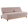 Sofa Cama Veneza 1,80 Reclinável 3 Lugares Veludo Rosa