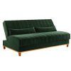 Sofa Cama Veneza 1,80 Reclinável 3 Lugares Veludo Oliva - Casa Giulia