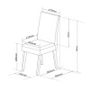Conjunto Canto Alemão Baú Prestigio com Mesa 120x80cm e 2 Cadeiras Milao Mel Veludo Preto - Casa Giulia