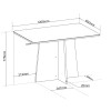 Conjunto Canto Alemao Baú Prestigio Mesa 120x80cm e 2 Cadeiras Milao Mel/Off White/Linho Kaki - Casa Giulia