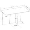 Conjunto Sala de Jantar Talento Mesa 160x80cm e 6 Cadeiras Iza Mel/Cinza - Casa Giulia