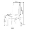 Conjunto Sala de Jantar Talento Mesa 160x80cm e 6 Cadeiras Iza Mel/Off White/Bege- Casa Giulia