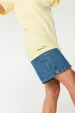 Camiseta Básica Logo Inferior 100% Algodão Amarelo - Weller