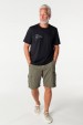 Camiseta Básica Algodão Premium - Gola C -Manifesto - Preto