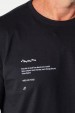 Camiseta Básica Algodão Premium - Gola C -Manifesto - Preto