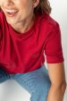 Camiseta Algodão Premium Sustentável com Bordado Weller e Logo - Vermelho