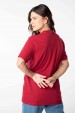 Camiseta Algodão Premium Sustentável com Bordado Weller e Logo - Vermelho