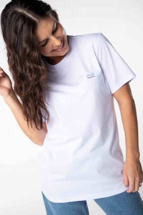 Camiseta Básica Weller com Logo 100% Algodão Branco - Weller