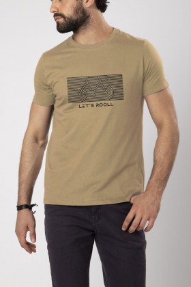 Camiseta Let´s Rool Weller - Bege