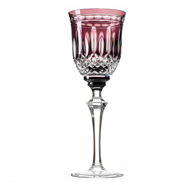 Taça Cristal Lapidado 68 P/Vinho Tinto Ametista Mozart 330ml