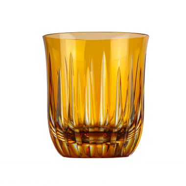 Copo Cristal Lapidado 66 Whisky Amarelo 400 Ml