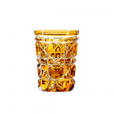 Copo de Cristal Lapidado 95 P/Licor 75ml Amarelo